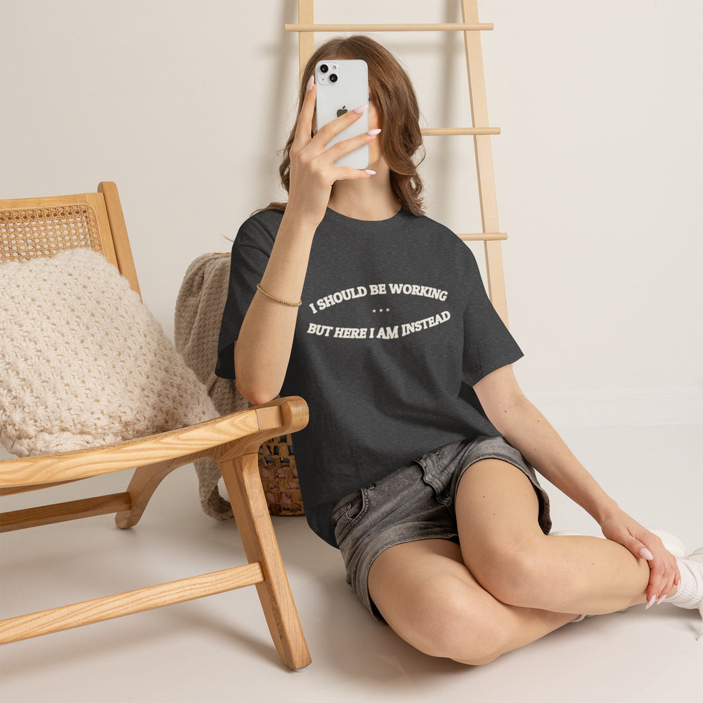 I Should Be Working — Graphic Tee | Funny Office Humor | NullMade