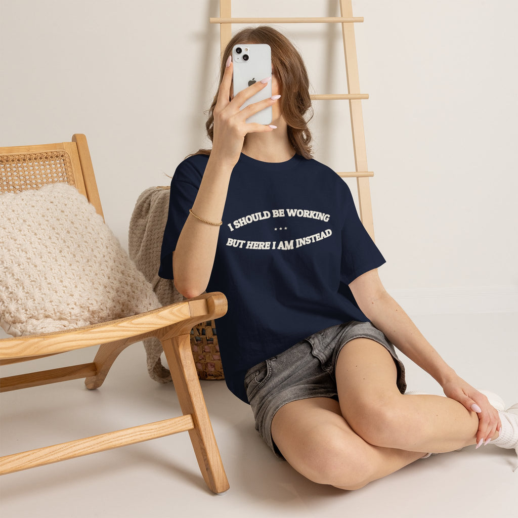 I Should Be Working — Graphic Tee | Funny Office Humor | NullMade