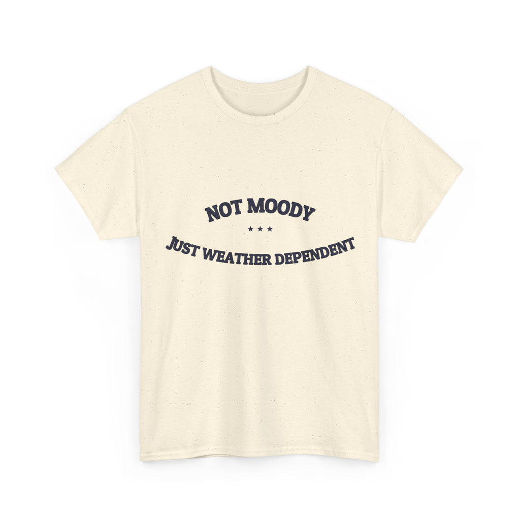 Not Moody. Just Weather Dependent. — Funny Tee | NullMade