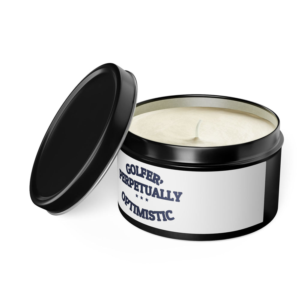 GOLFER, PERPETUALLY OPTIMISTIC — Tin Candle | Funny Golf Gift | NullMade