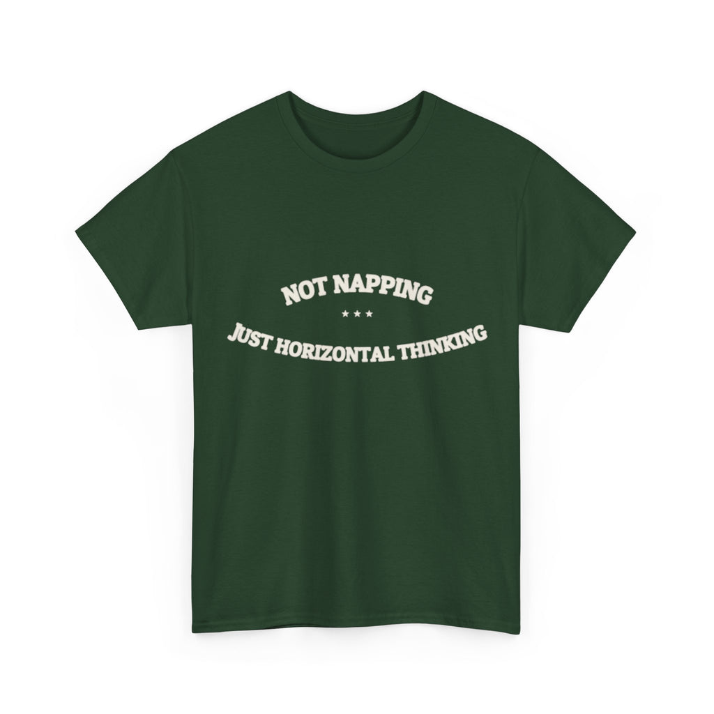 Not Napping. Just Horizontal Thinking. — Funny Tee | NullMade