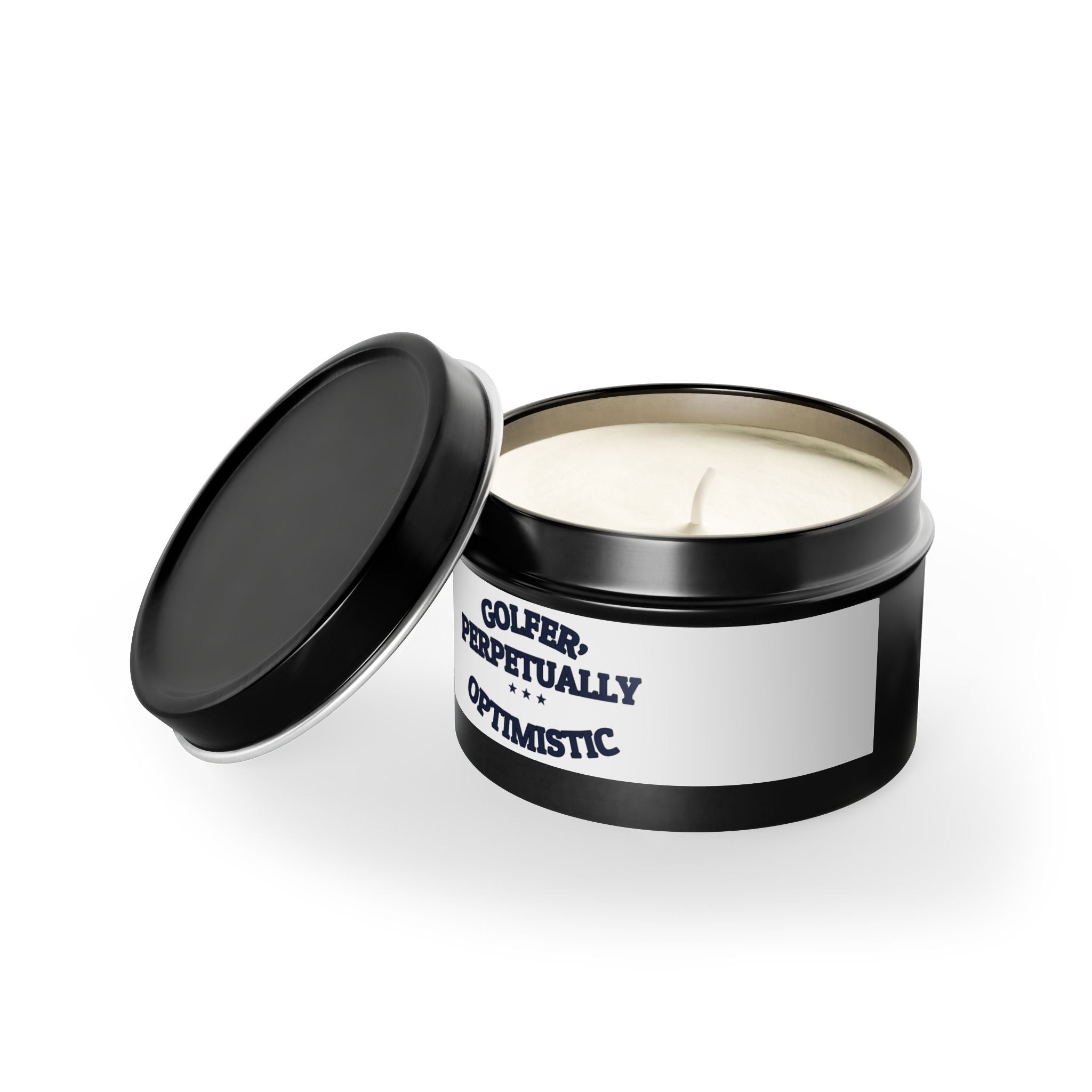 GOLFER, PERPETUALLY OPTIMISTIC — Tin Candle | Funny Golf Gift | NullMade