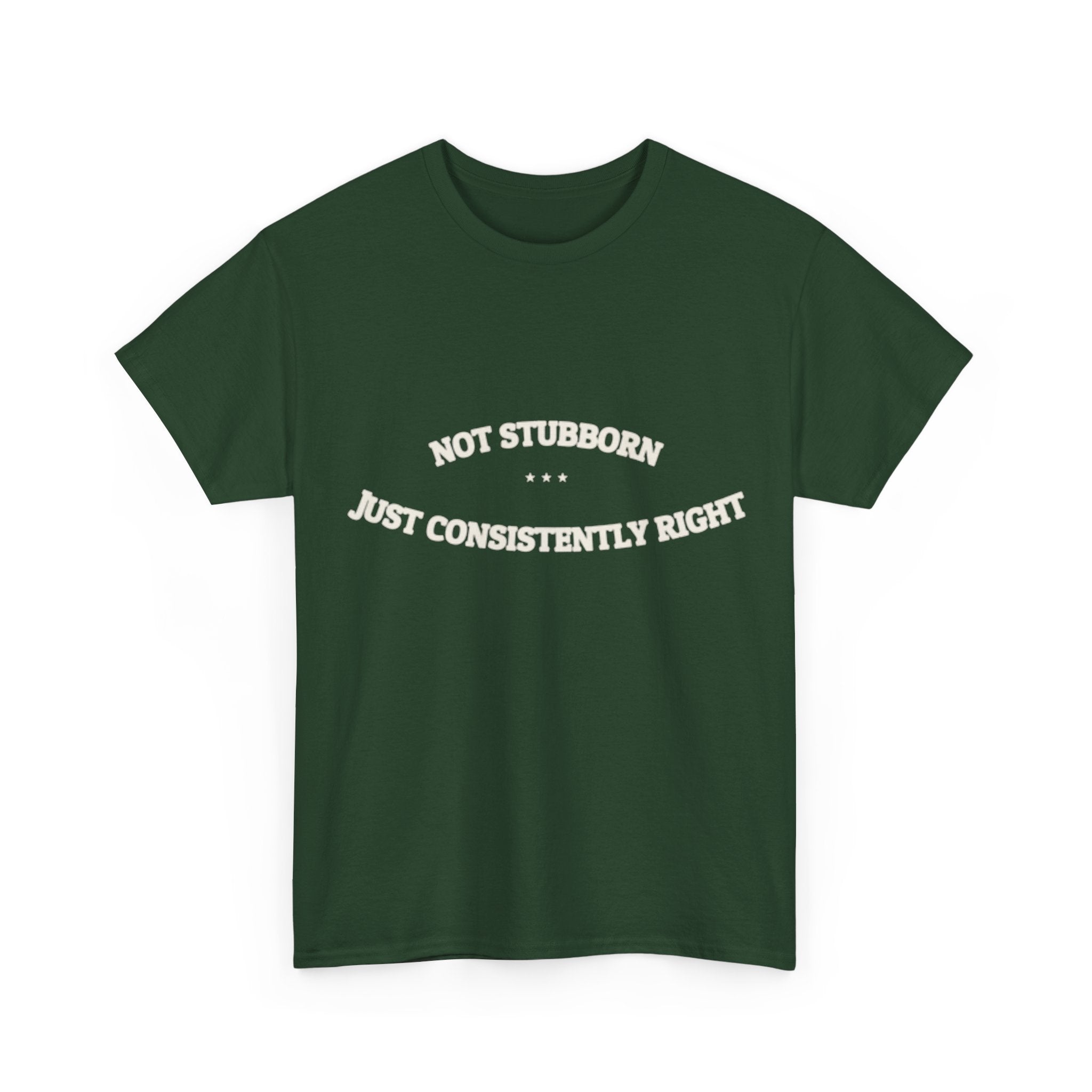 Not Stubborn. Just Consistently Right. — Funny Tee | NullMade