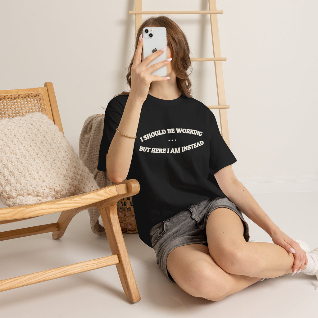 I Should Be Working — Graphic Tee | Funny Office Humor | NullMade