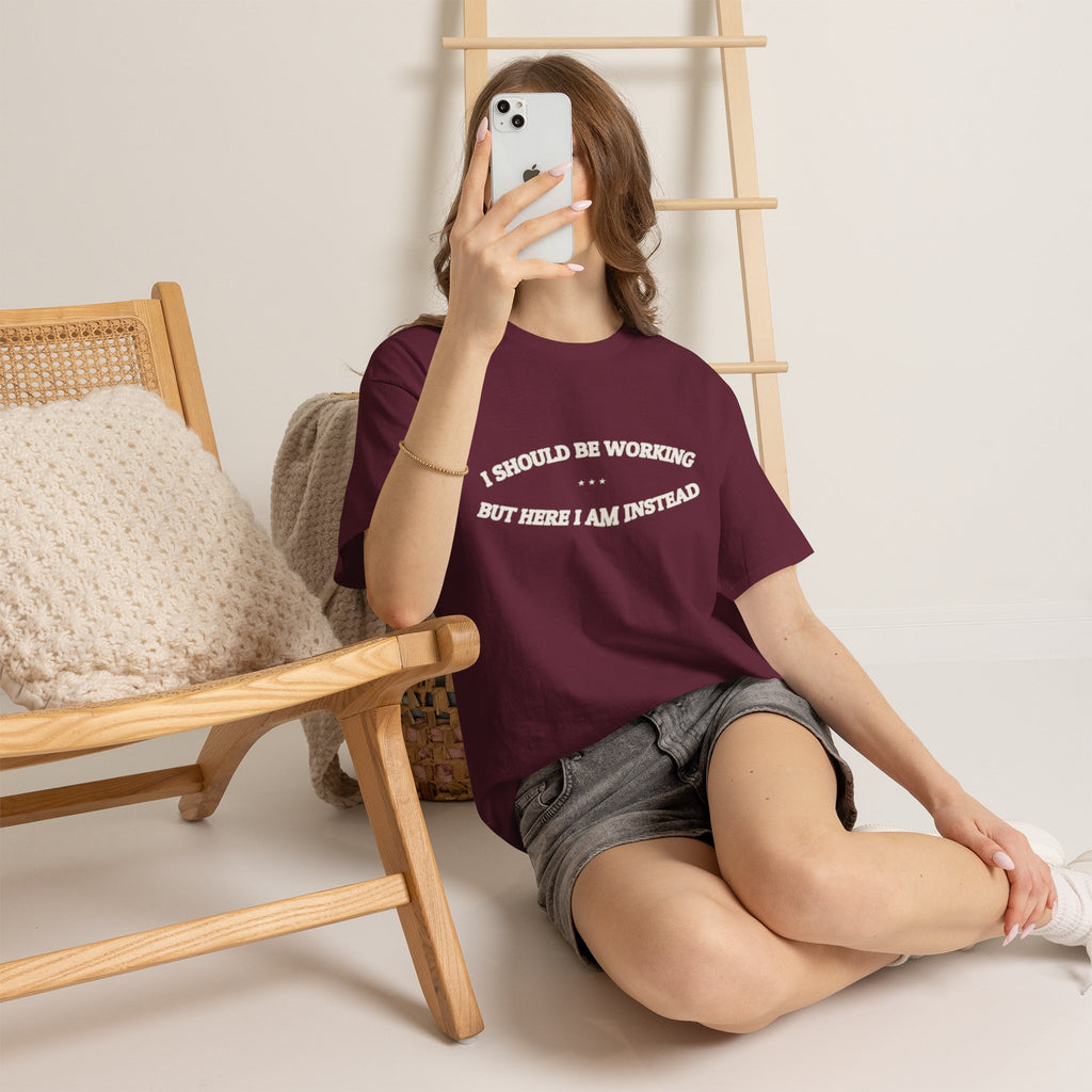 I Should Be Working — Graphic Tee | Funny Office Humor | NullMade