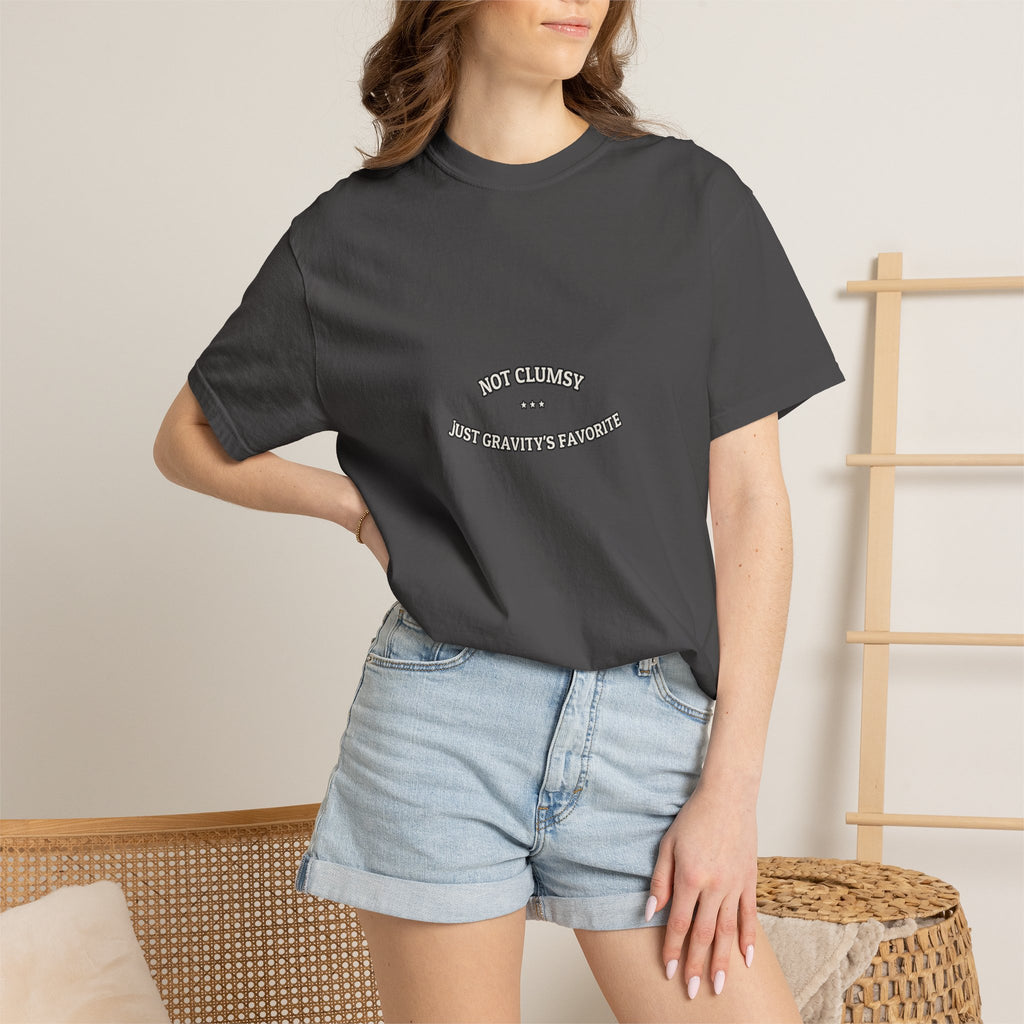 Not Clumsy. Just Gravity's Favorite. — Funny Tee | NullMade