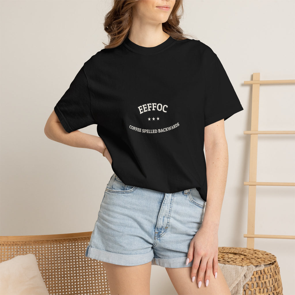 EEFFOC - Coffee Spelled Backwards | Funny Coffee Tee | NullMade