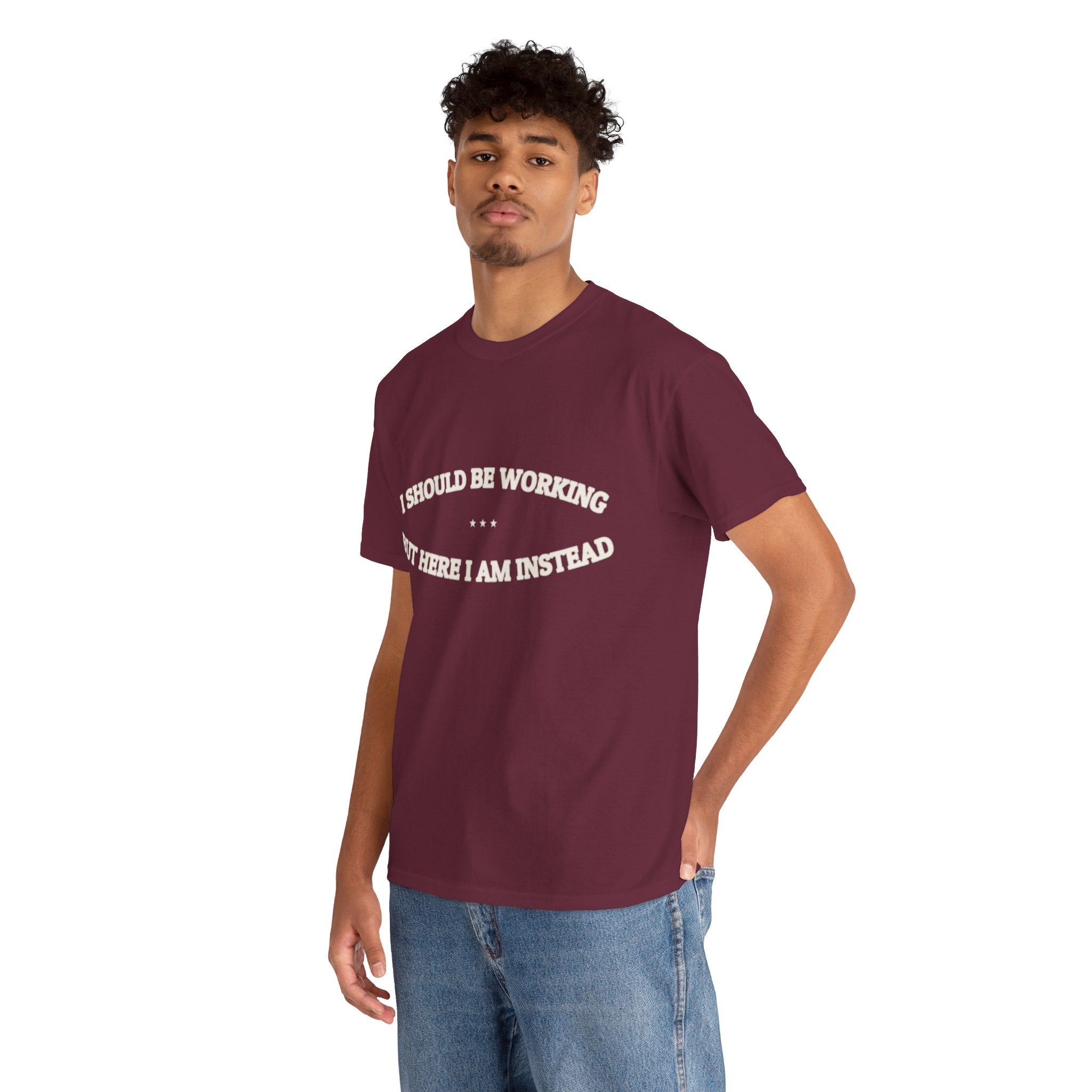I Should Be Working — Graphic Tee | Funny Office Humor | NullMade