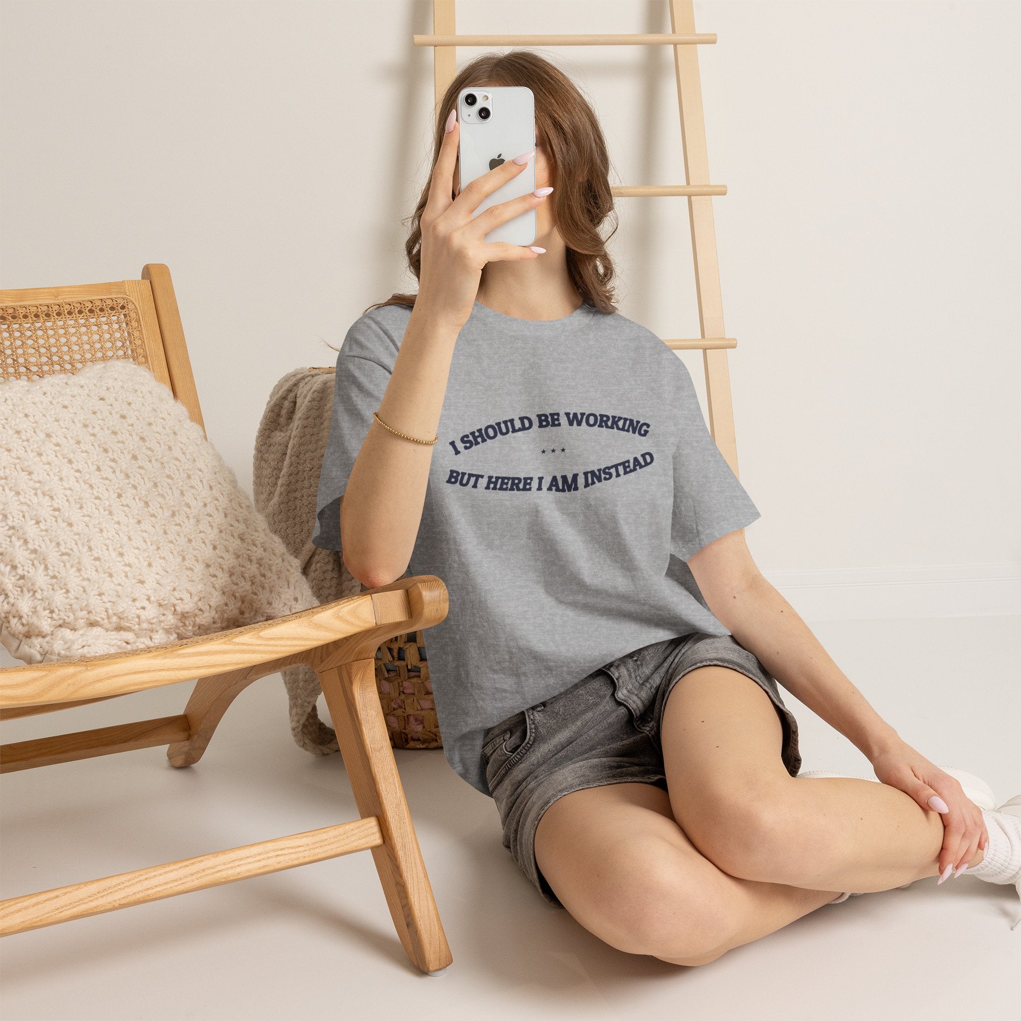 I Should Be Working — Graphic Tee | Funny Office Humor | NullMade