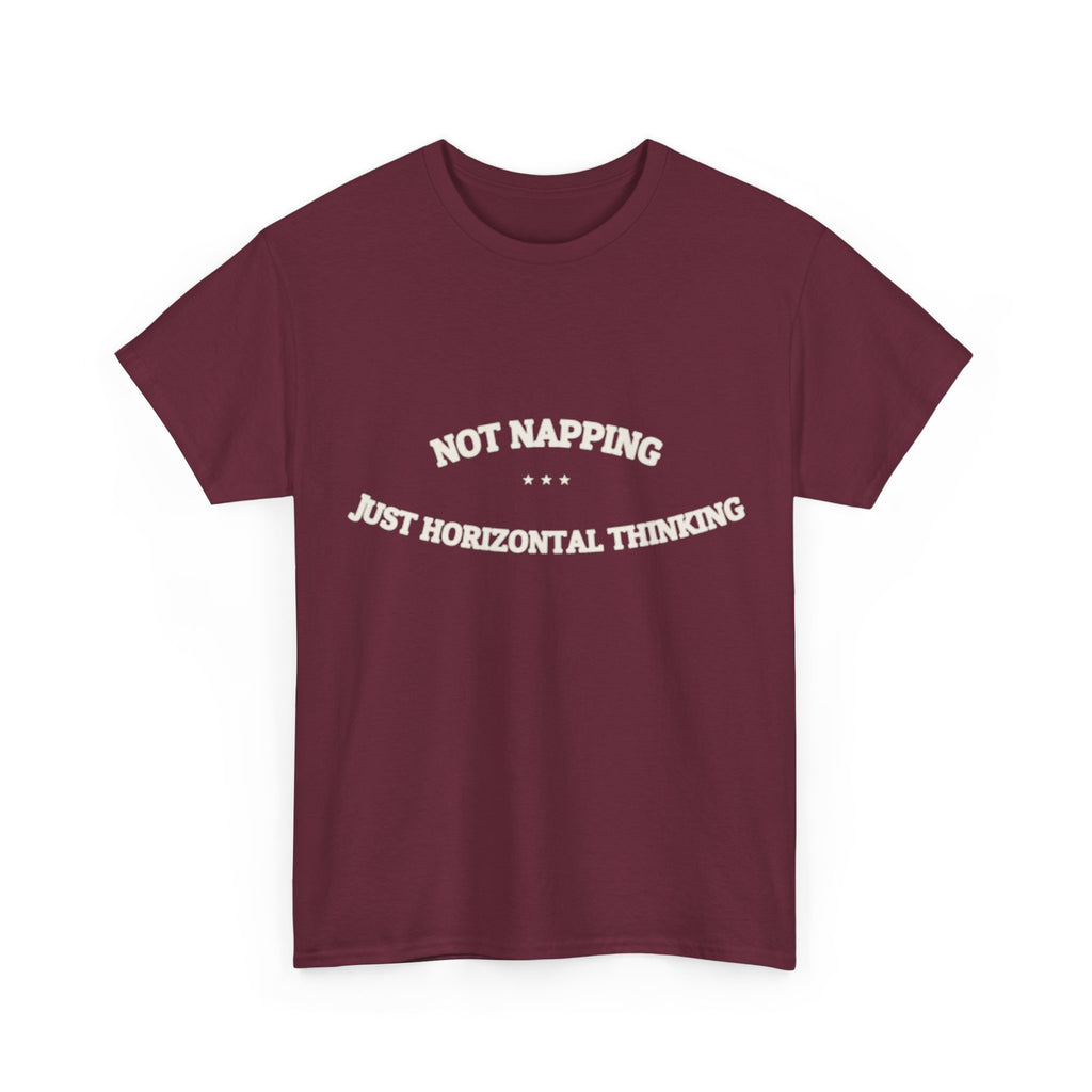 Not Napping. Just Horizontal Thinking. — Funny Tee | NullMade