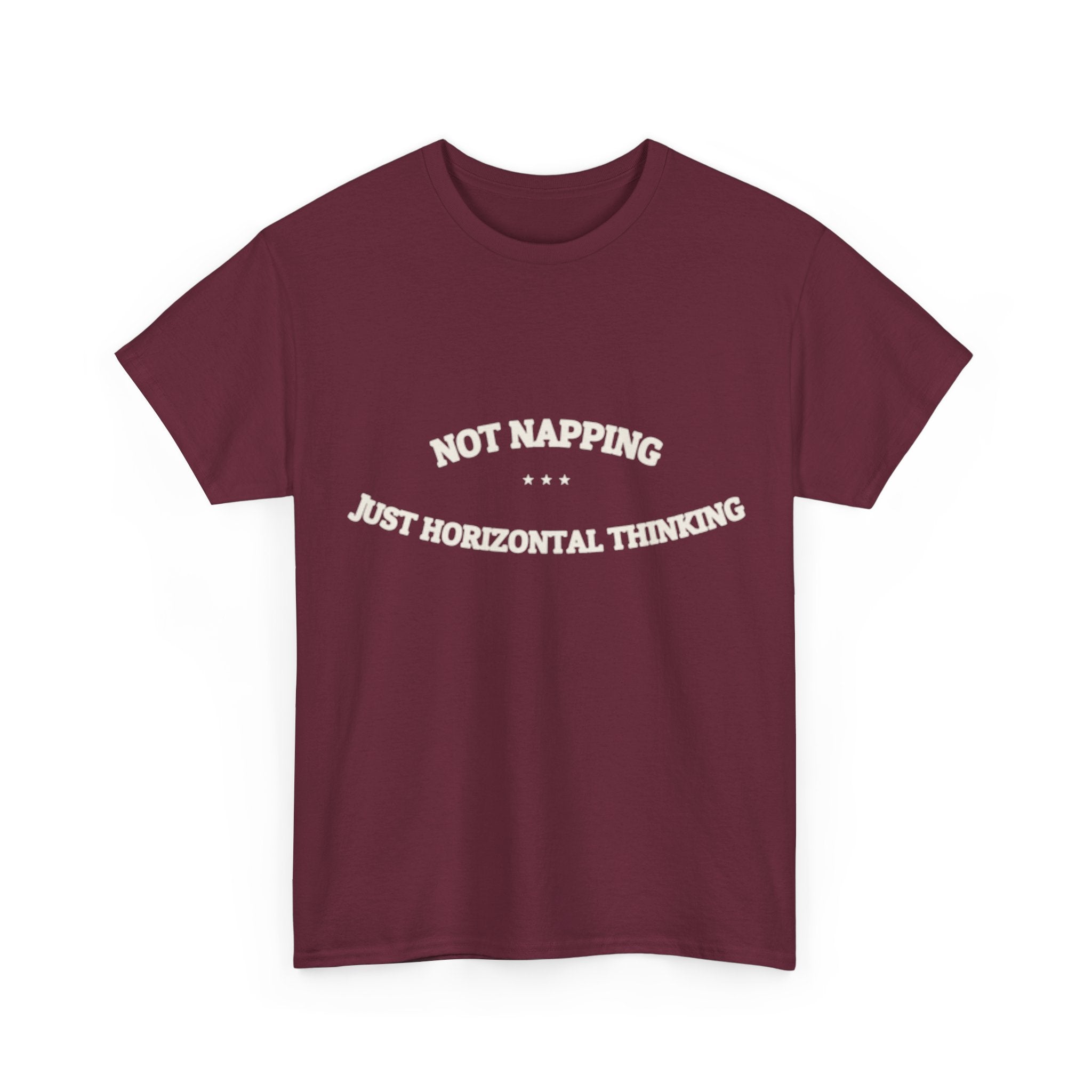 Not Napping. Just Horizontal Thinking. — Funny Tee | NullMade