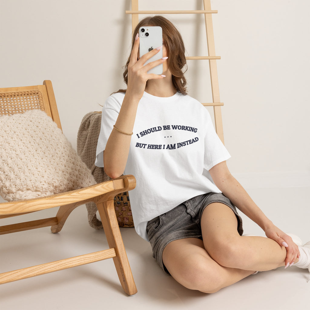 I Should Be Working — Graphic Tee | Funny Office Humor | NullMade