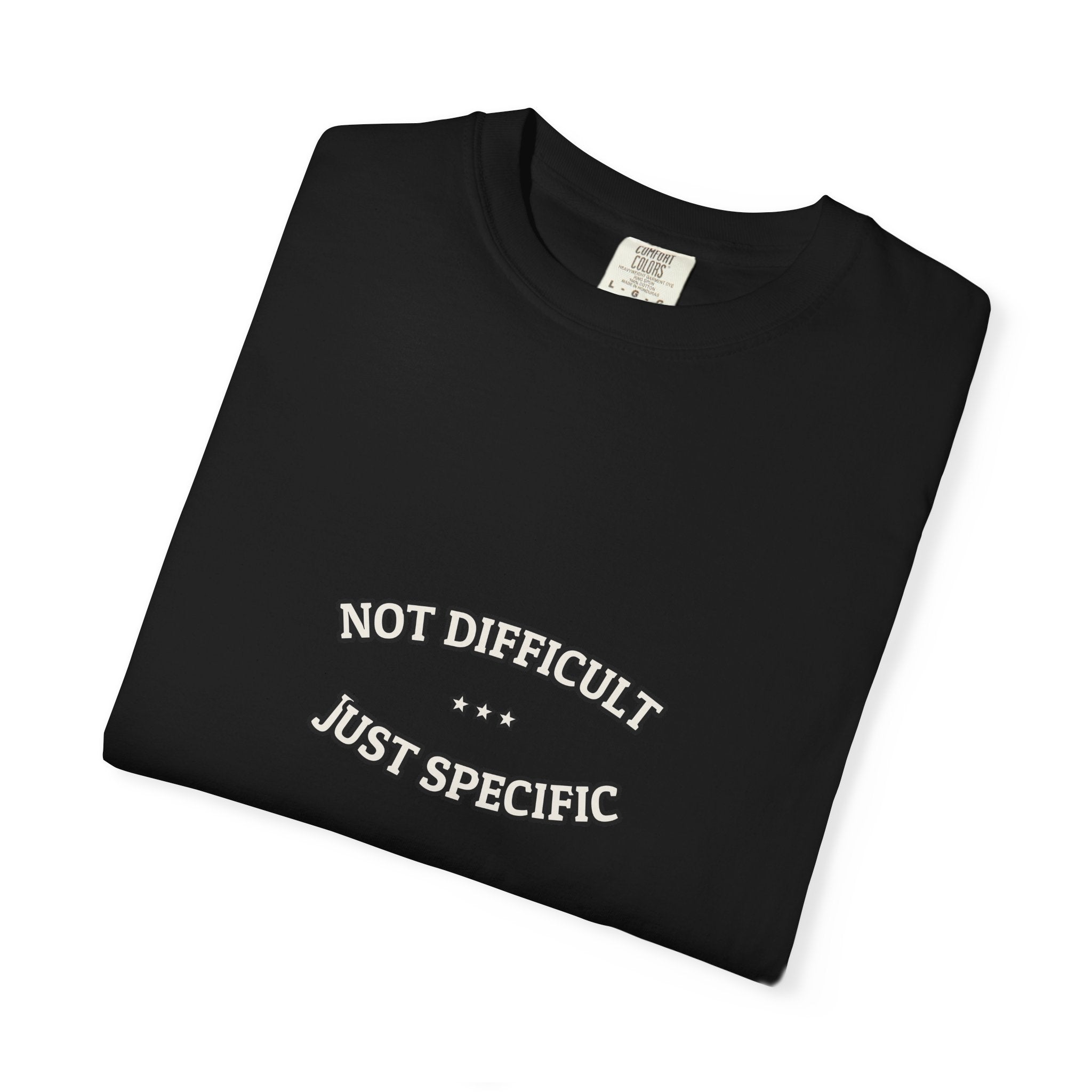 Not Difficult. Just Specific.