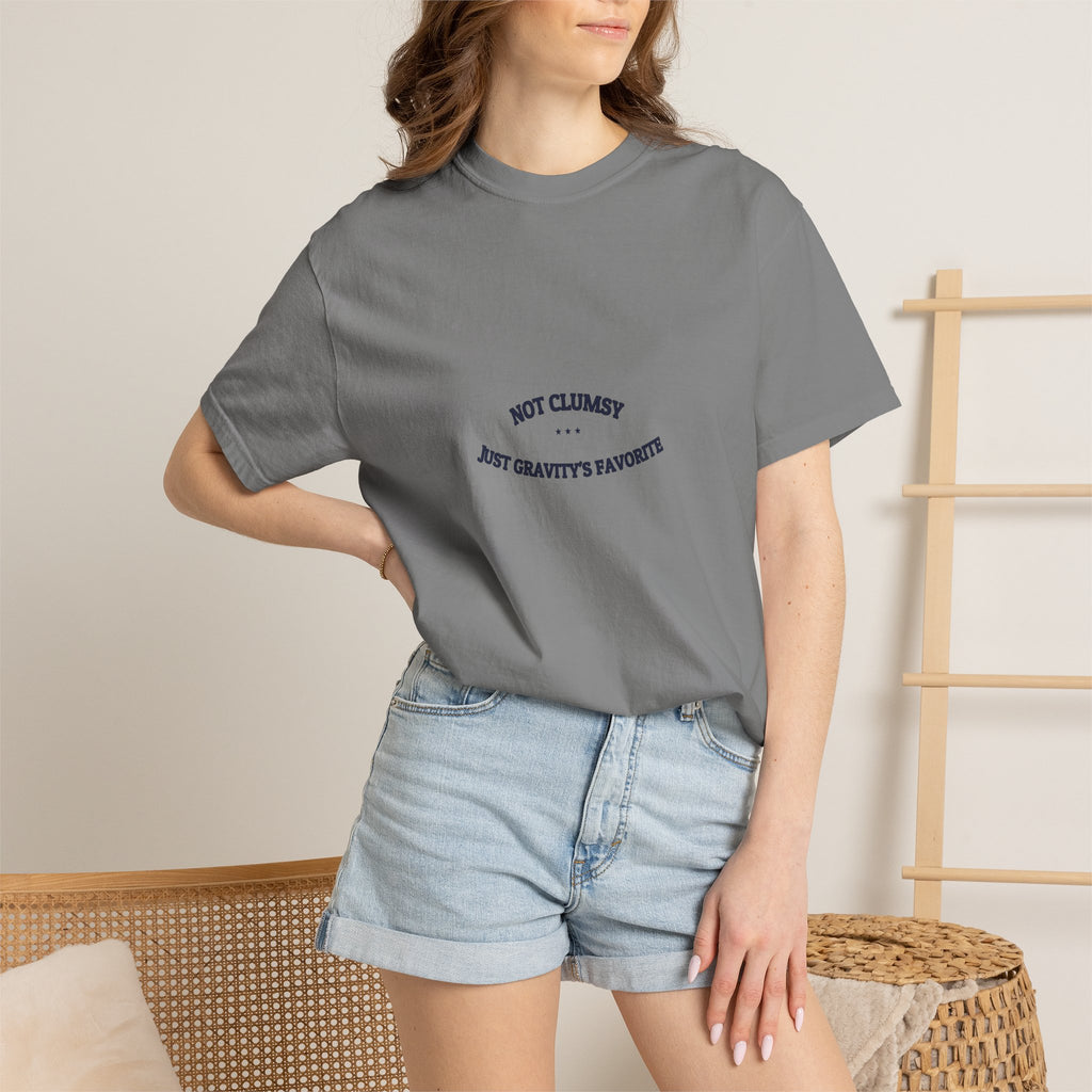 Not Clumsy. Just Gravity's Favorite. — Funny Tee | NullMade