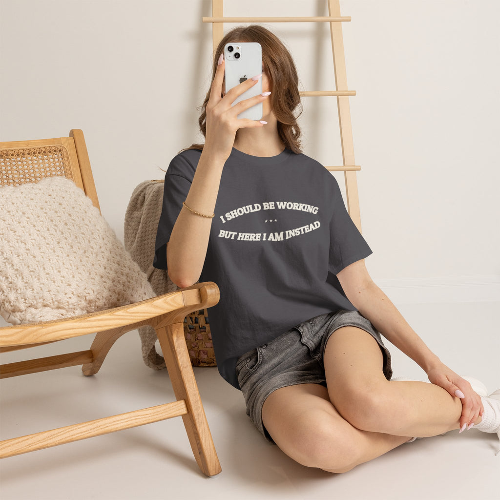 I Should Be Working — Graphic Tee | Funny Office Humor | NullMade