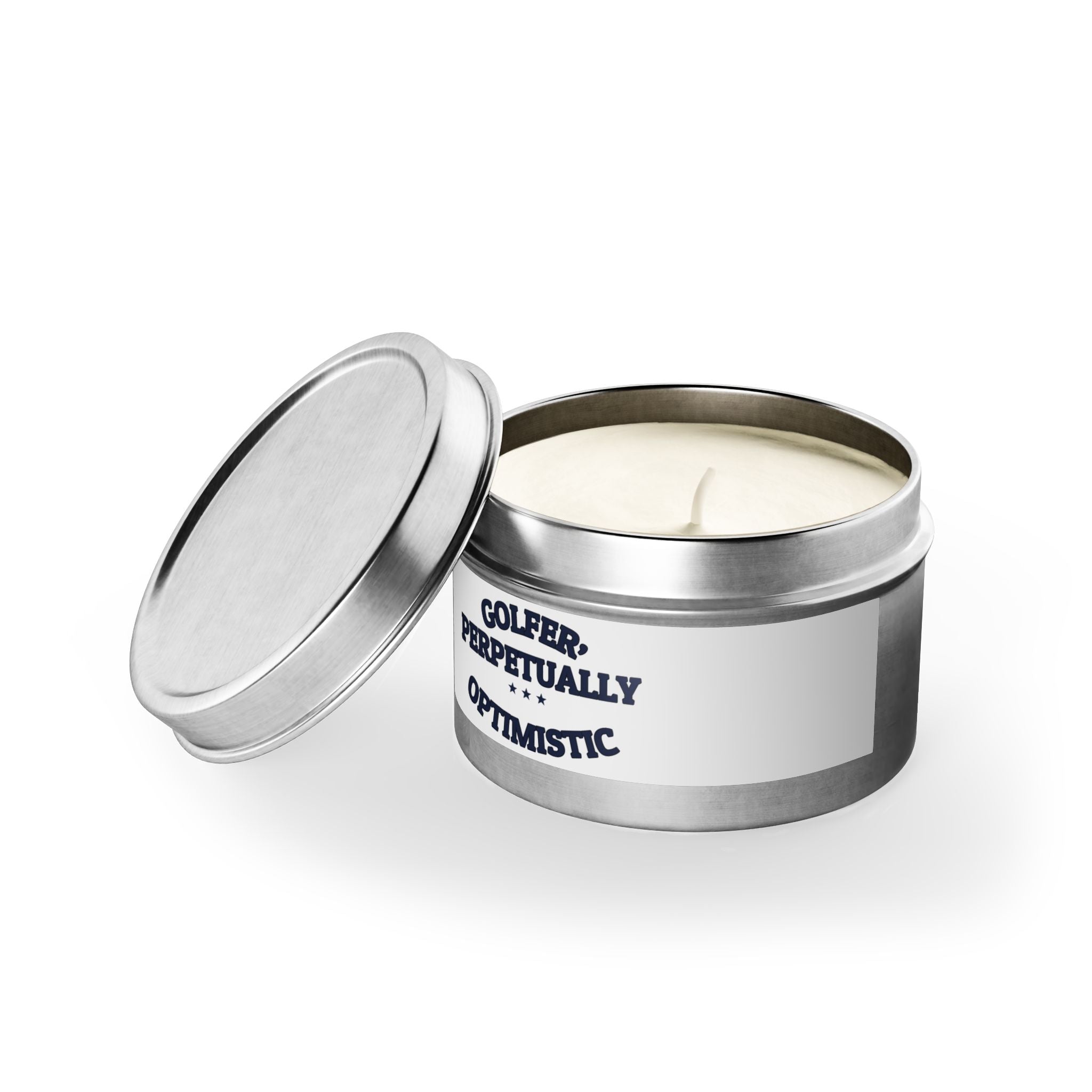 GOLFER, PERPETUALLY OPTIMISTIC — Tin Candle | Funny Golf Gift | NullMade