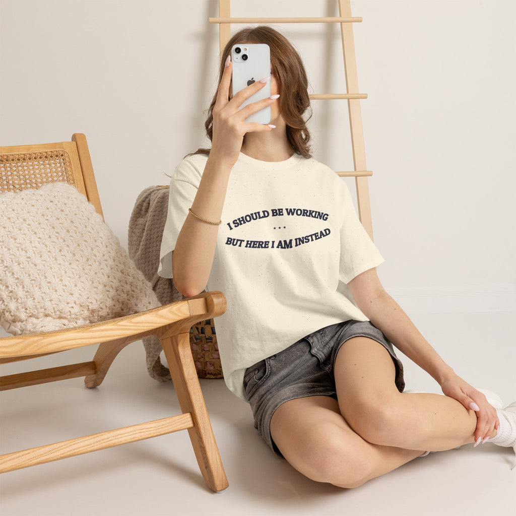 I Should Be Working — Graphic Tee | Funny Office Humor | NullMade