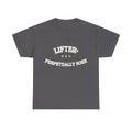 LIFTER, PERPETUALLY SORE — T-Shirt | Funny Workout Gift | NullMade