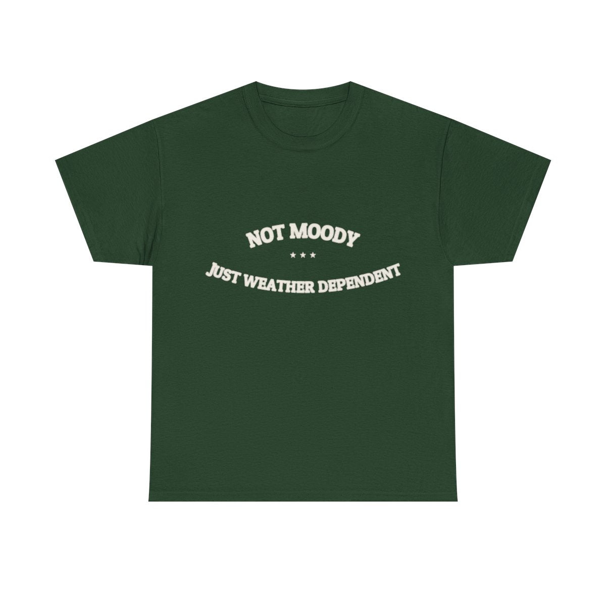 Not Moody. Just Weather Dependent. — Funny Tee | NullMade