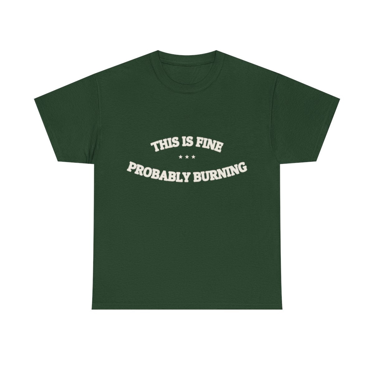THIS IS FINE — Graphic Tee | Funny Ironic Humor | NullMade